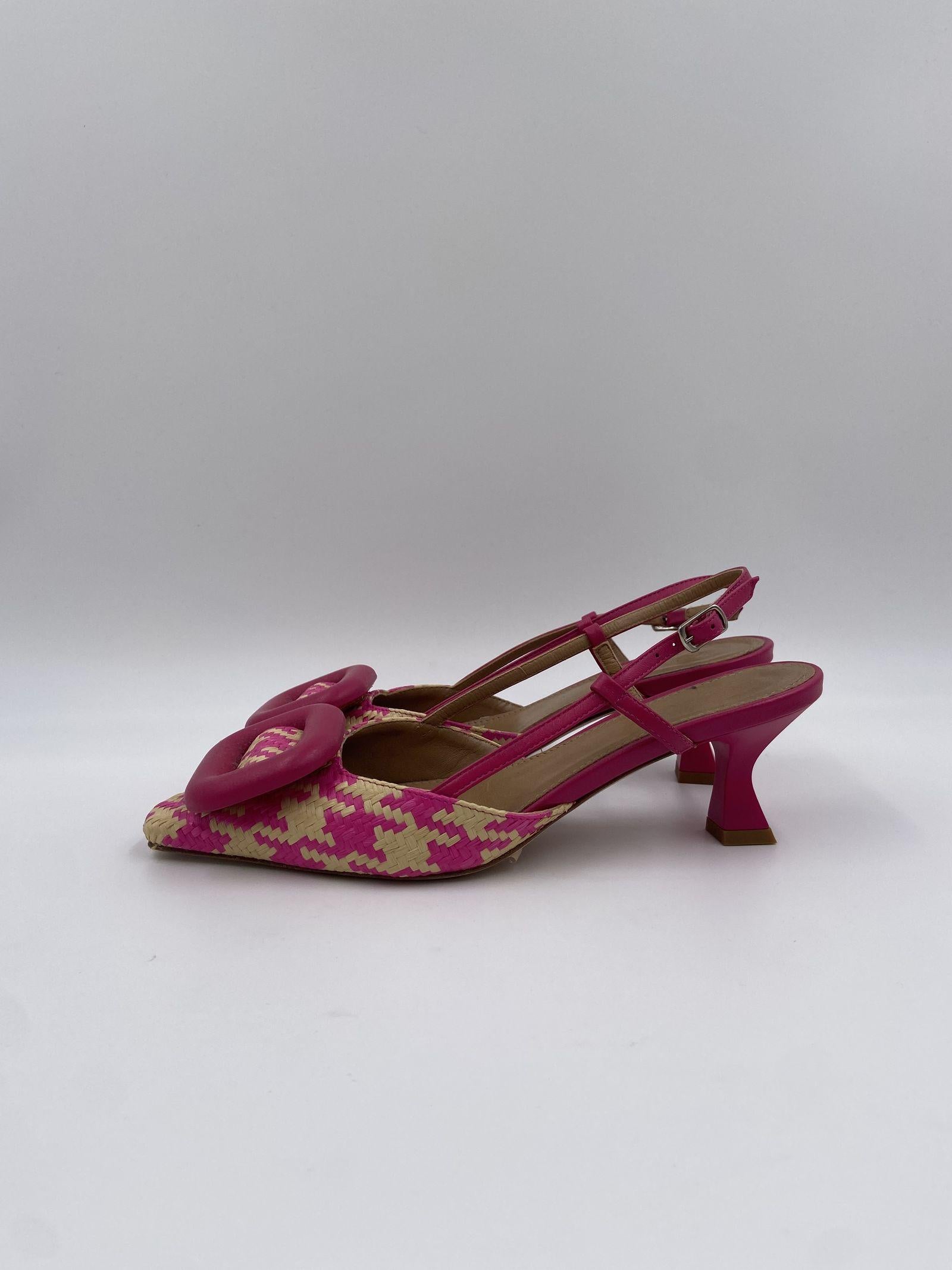 Slingback in raffia H2247 BEIGEFUXIA OFELIA 