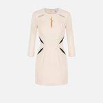 Abito cut-out bicolore - Elisabetta Franchi AB86861E1 E84 ELISABETTA FRANCHI 