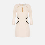 Abito cut-out bicolore - Elisabetta Franchi AB86861E1 E84 ELISABETTA FRANCHI 