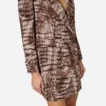 Abito stampa alligatore - Elisabetta Franchi AB92761E2 644 ELISABETTA FRANCHI 