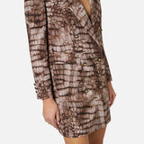 Abito stampa alligatore - Elisabetta Franchi AB92761E2 644 ELISABETTA FRANCHI 