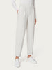 Pantalone carrot gessato con pinces