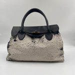 Borsa handbag paillettes - Ofelia 16252 BEIGENERO OFELIA 