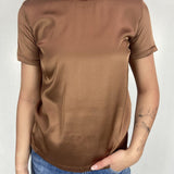 T-shirt lucida girocollo