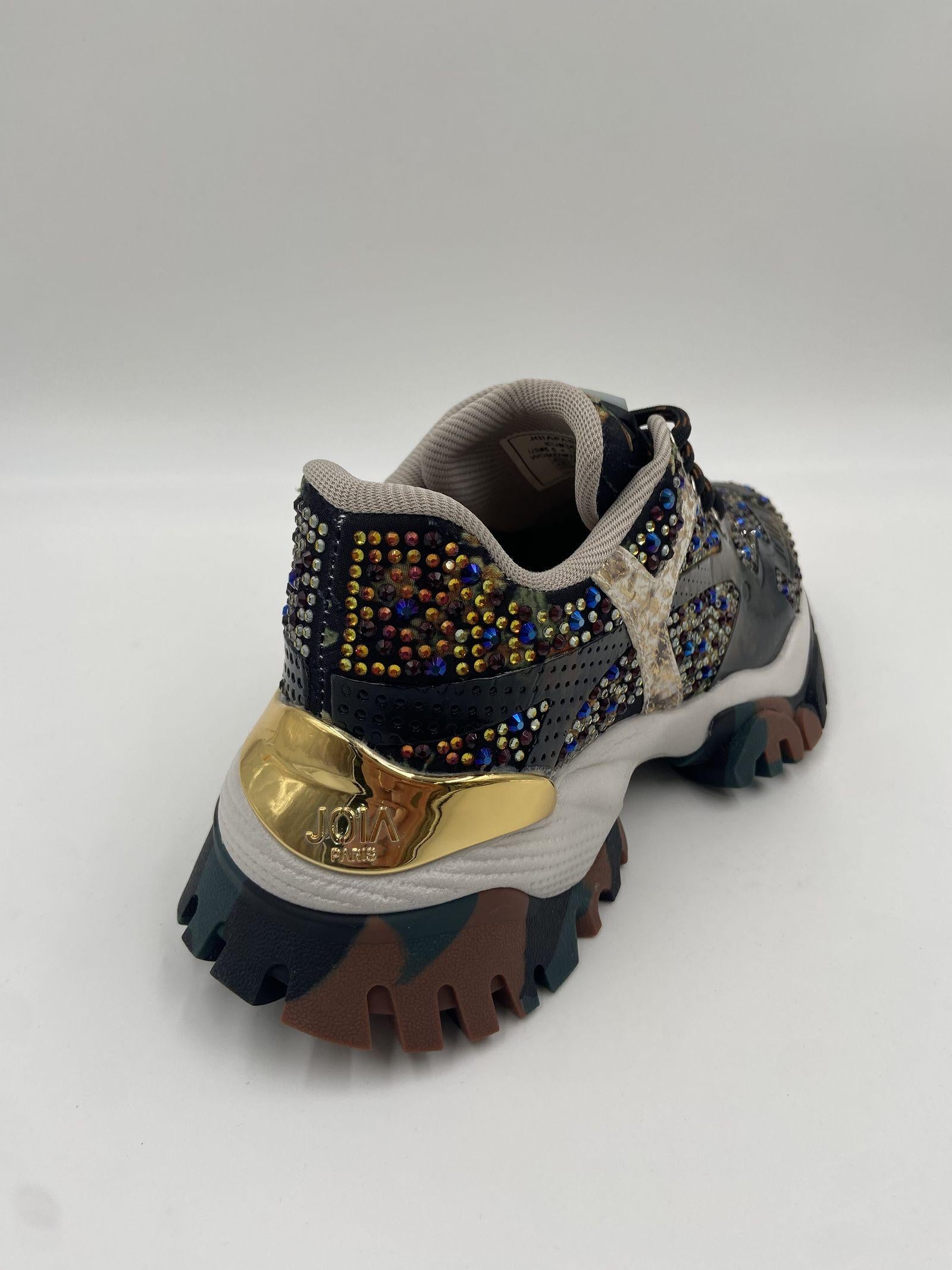 Sneakers Jewel nero e verde 2502070 NEROORO JOIAPARIS 