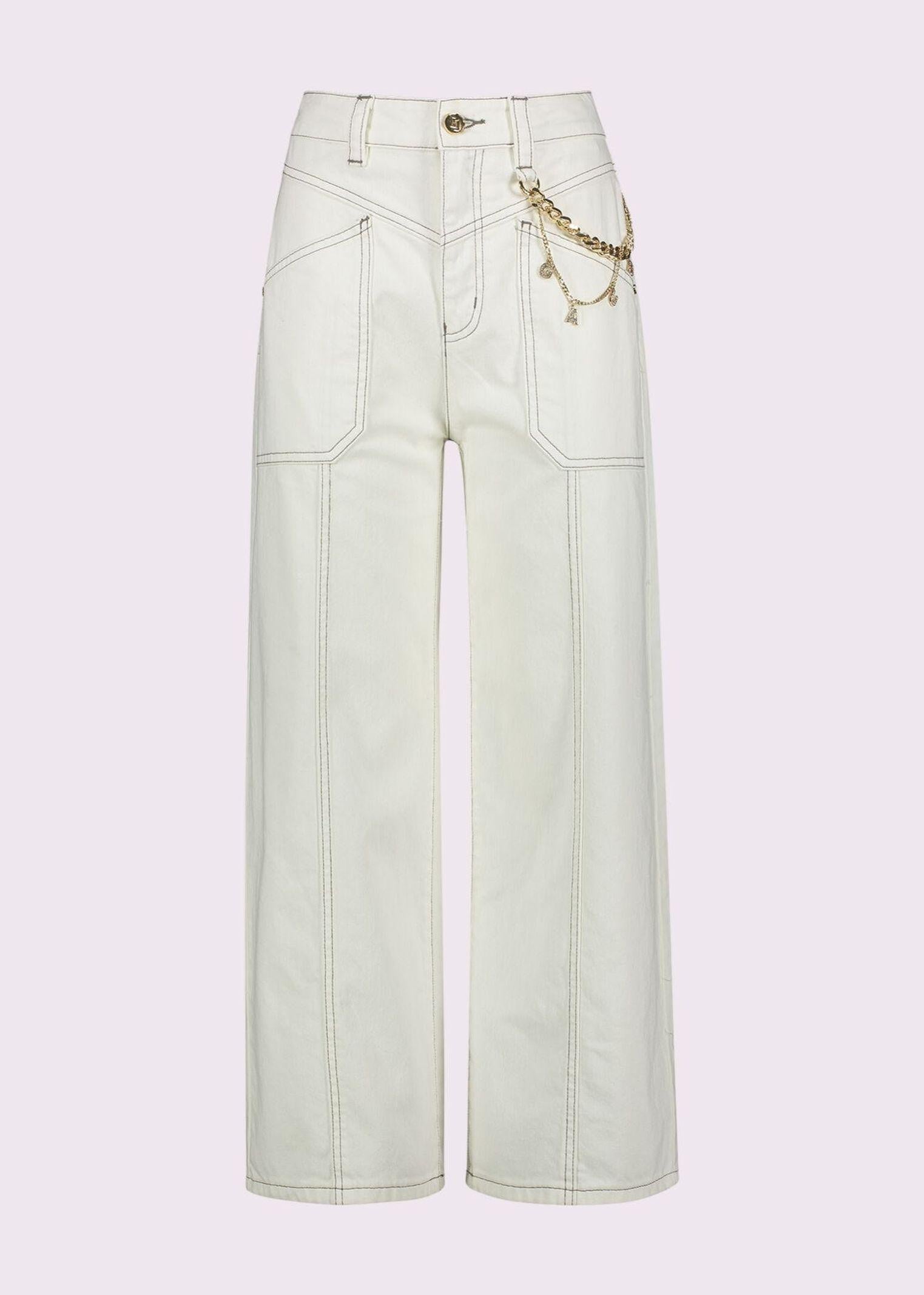 Jeans cropped in bull con catena 511BD25007 2101 GAUDI' 