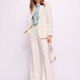 Pantalone palazzo con piega