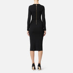 Abito in maglia con gemelli gioiello - Elisabetta Franchi AM28S57E2 110 ELISABETTA FRANCHI 