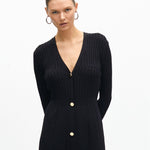 Abito lungo con bottoni MF2516010 00N LOLA 