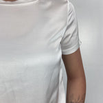 T-shirt lucida girocollo MM203633 BIANCO OFELIA 