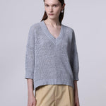 Maglia scollo a V boxy - Roberto Collina 261FXA41022 88 ROBERTO COLLINA 