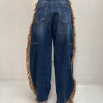 Jeans con frange - Ofelia LAF271PLUS DENIM OFELIA 