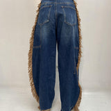 Jeans con frange - Ofelia LAF271PLUS DENIM OFELIA 