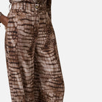 Pantalone stampa alligatore - Elisabetta Franchi PA16261E2 644 ELISABETTA FRANCHI 