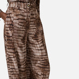 Pantalone stampa alligatore - Elisabetta Franchi PA16261E2 644 ELISABETTA FRANCHI 