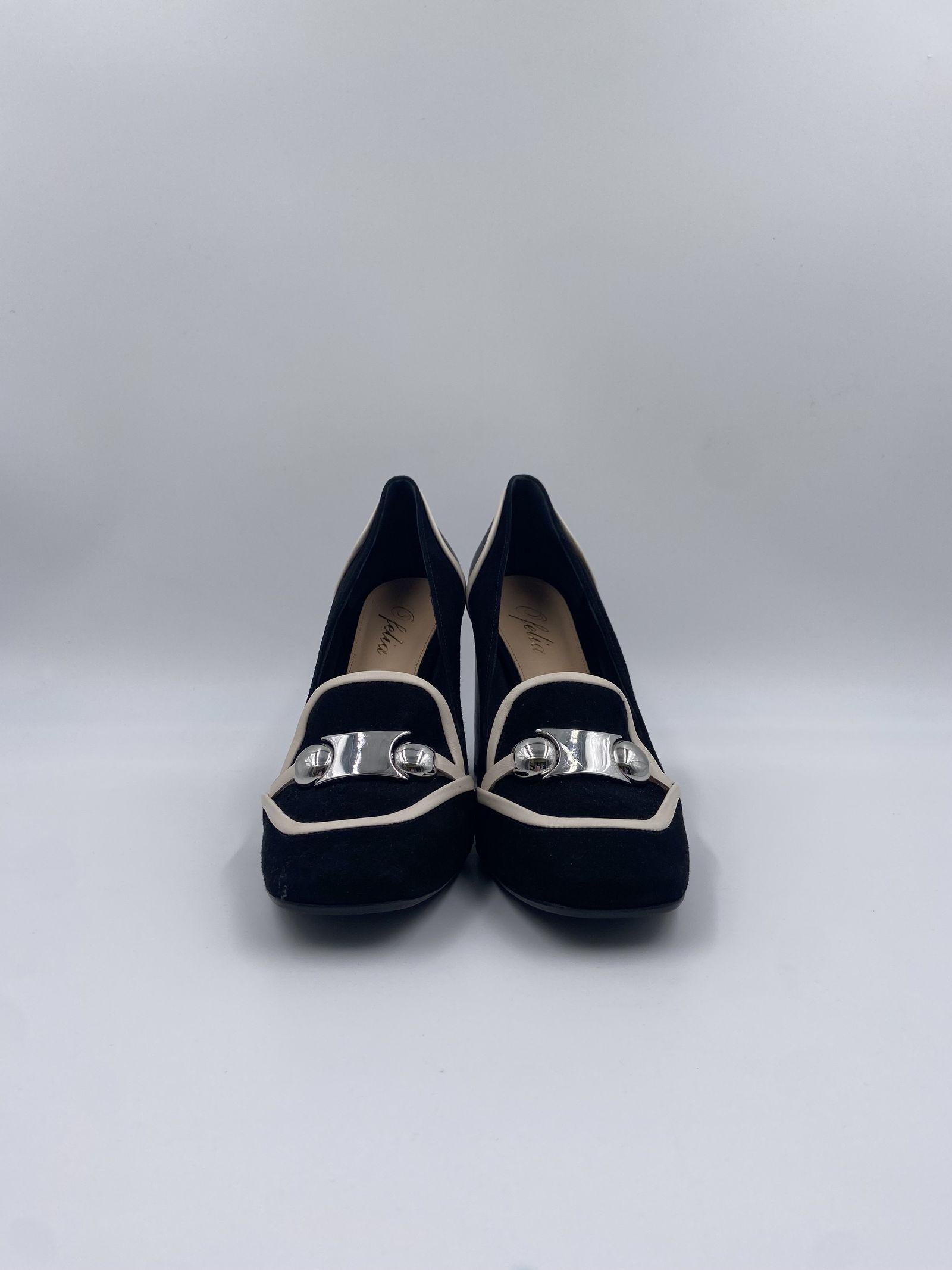 Dècolletè bicolore - Ofelia H1331 NERO OFELIA 