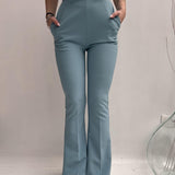 Pantalone flare vita alta - Elisabetta Franchi PA14682E2 016 ELISABETTA FRANCHI 