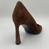 Dècolletè in pelle scamosciata 2470 CIOCCOLATO SPAZIO MODA 