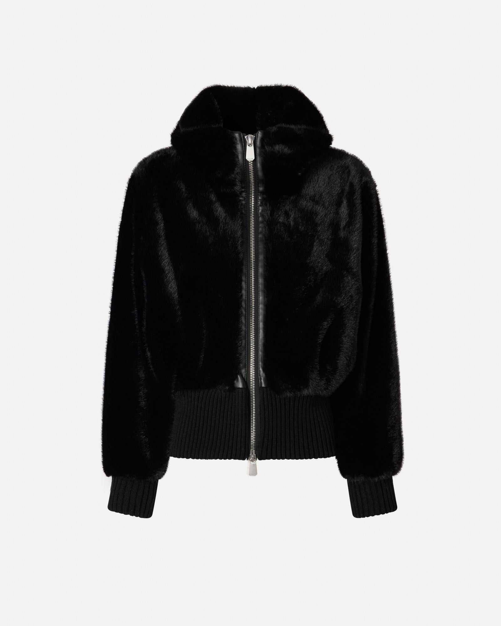 Giubbotto bomber pelliccia 105399A2PI Z99 PINKO 