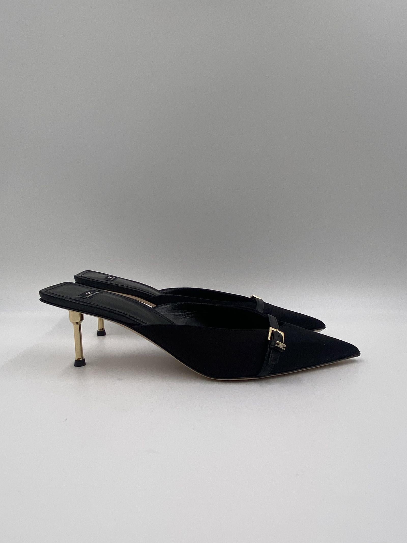 Mules con tacco scultura - Elisabetta Franchi SA33L52E1 110 ELISABETTA FRANCHI 