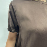 T- shirt girocollo satinata - Ofelia MS2003 MORO OFELIA 