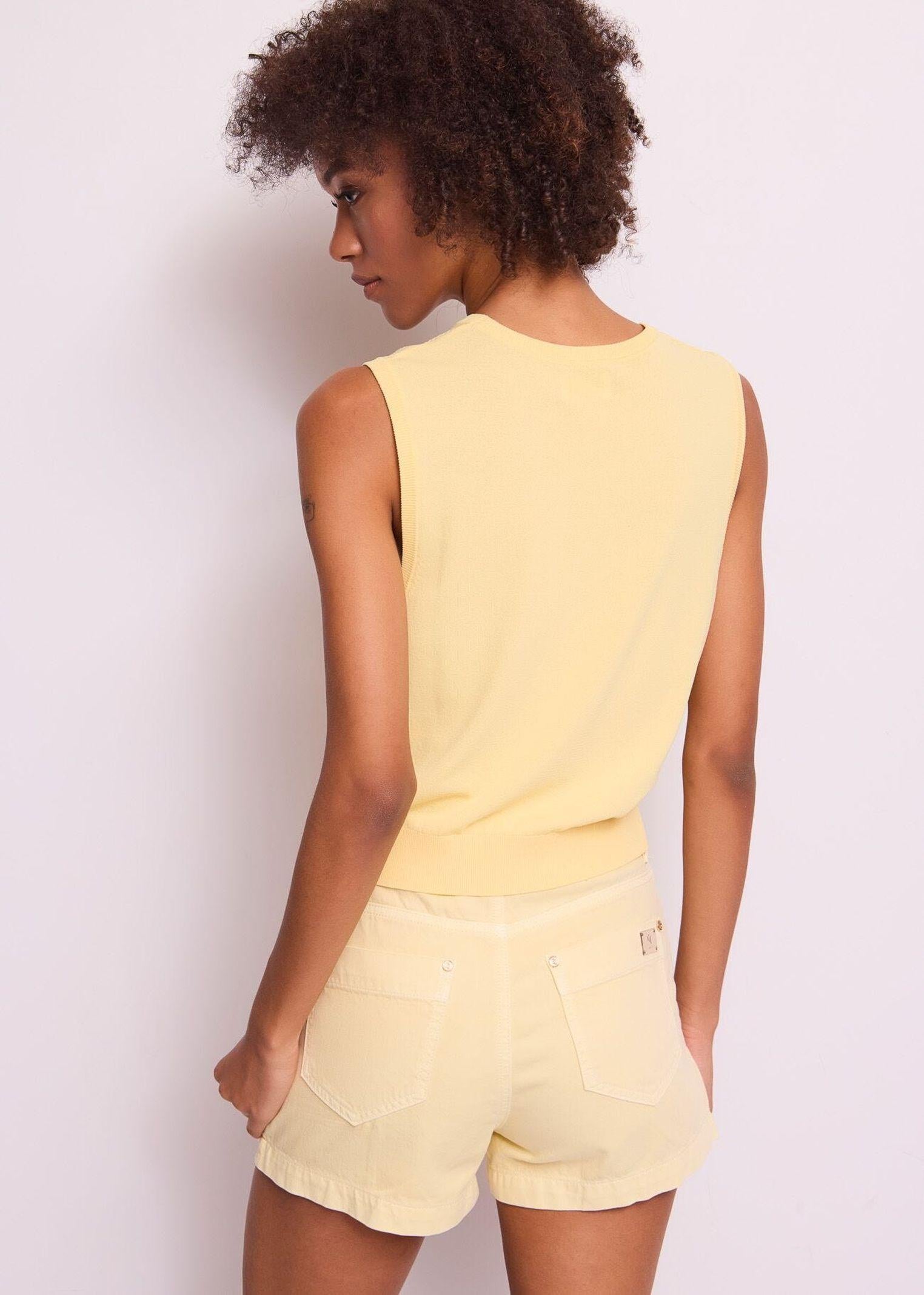 Gilet in maglia con strass 511BD53004 2722 GAUDI' 