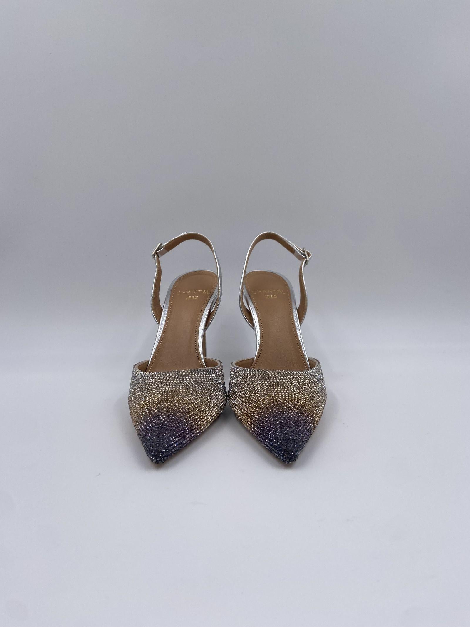 Sandalo alto con strass 1931 ARGENTO OFELIA 