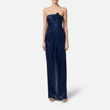 Abito Red Carpet con fiore ricamato - Elisabetta Franchi ABR3752E2 DC8 ELISABETTA FRANCHI 