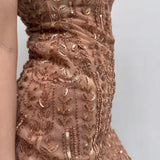 Abito trasparente con perline - Elisabetta Franchi AR24A22E1 181 ELISABETTA FRANCHI 
