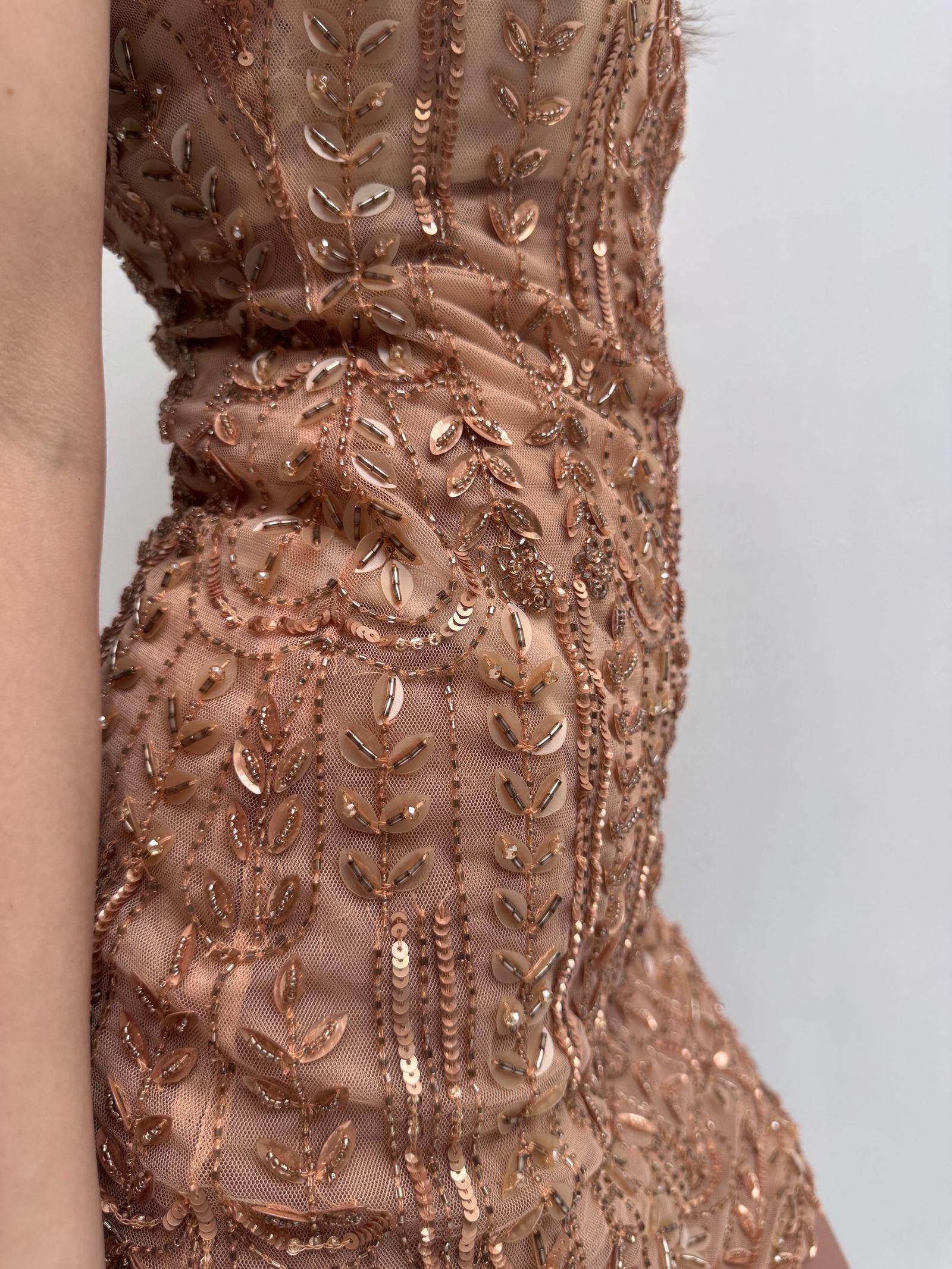 Abito trasparente con perline - Elisabetta Franchi AR24A22E1 181 ELISABETTA FRANCHI 