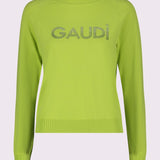 Maglia girocollo logo strass - Gaudi 611BD53013 4563 GAUDI' 