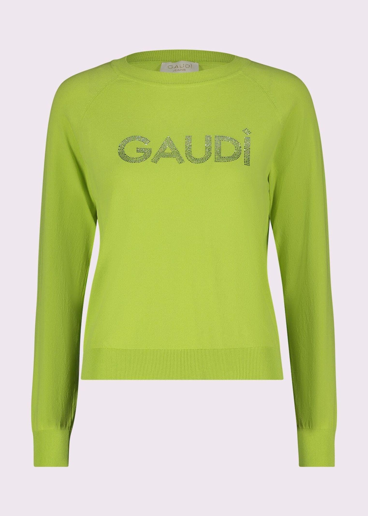 Maglia girocollo logo strass - Gaudi 611BD53013 4563 GAUDI' 