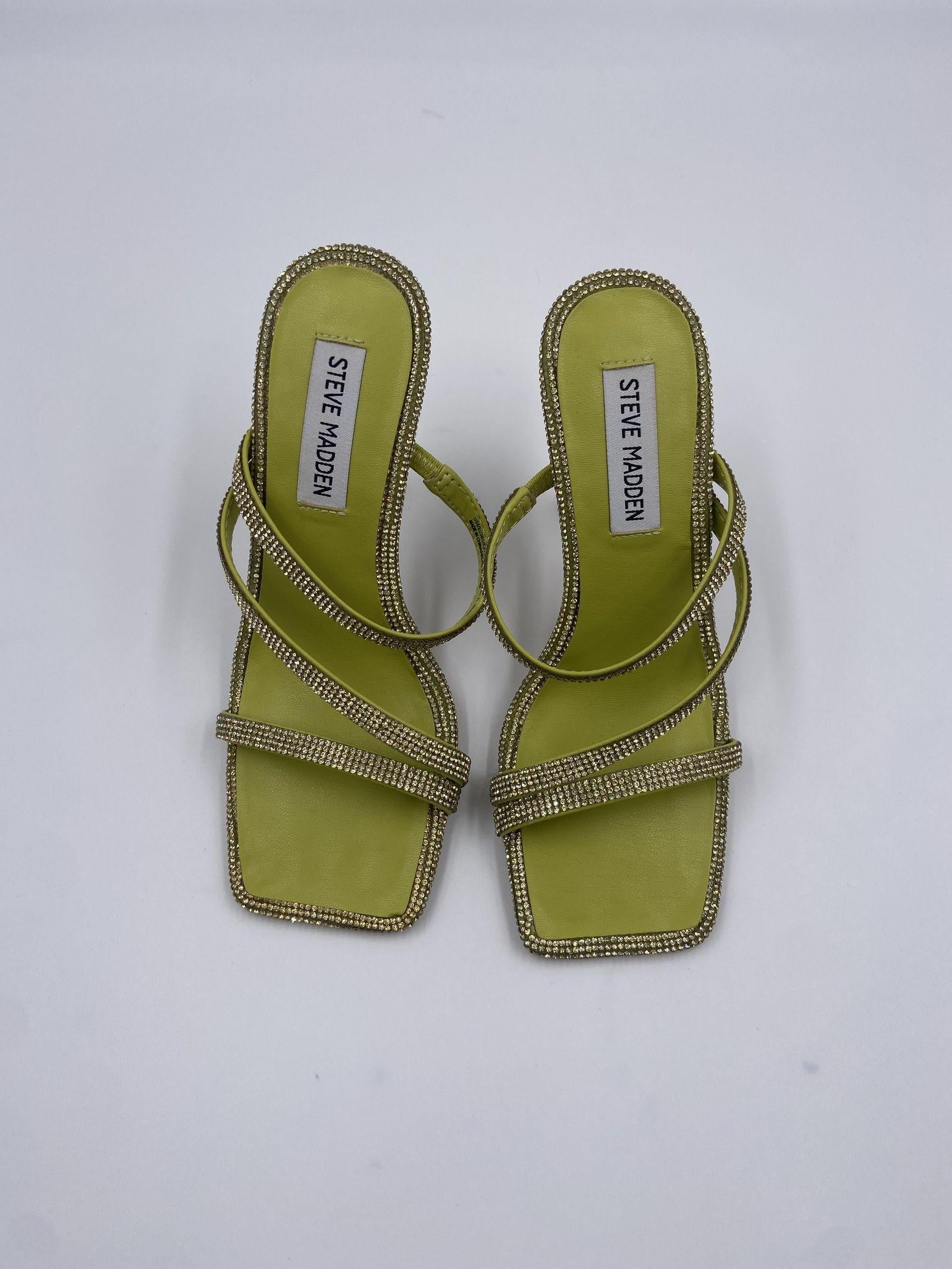 Sandalo Annual con strass SMSANNUAL LIME STEVE MADDEN 