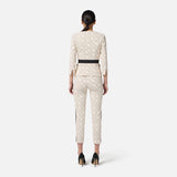 Giacca bicolor in doppio crepe GIS0156E2 EF1 ELISABETTA FRANCHI 