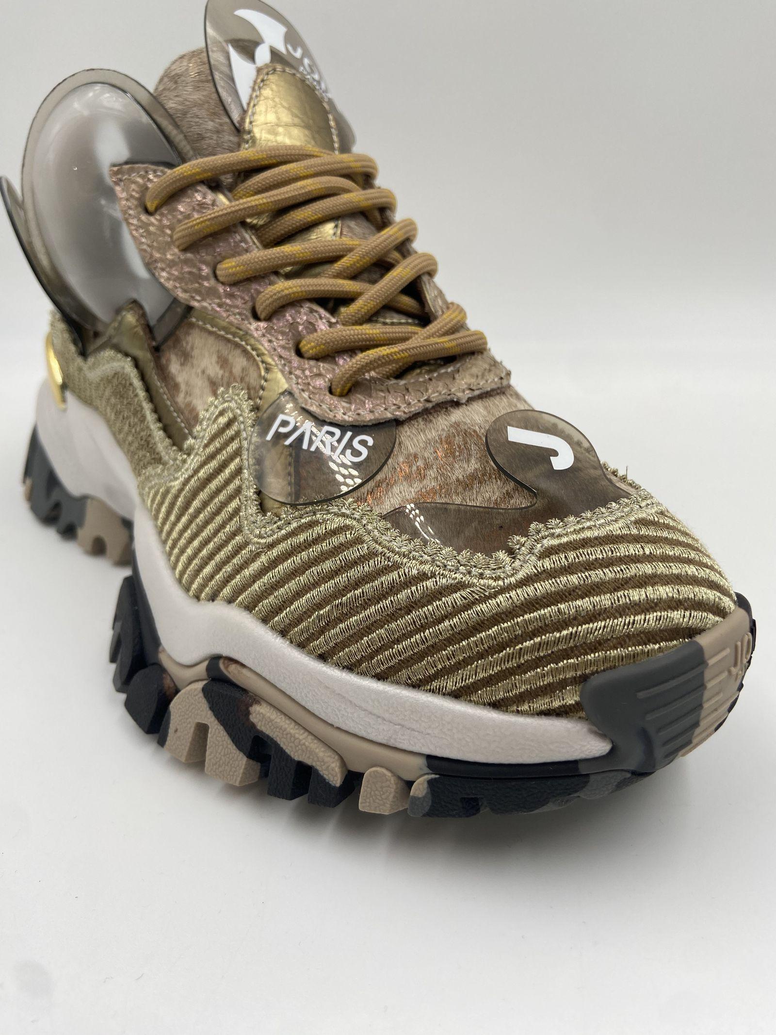 Sneakers Cloud oro e bianco 2502107 MARRONEBIANCO JOIAPARIS 