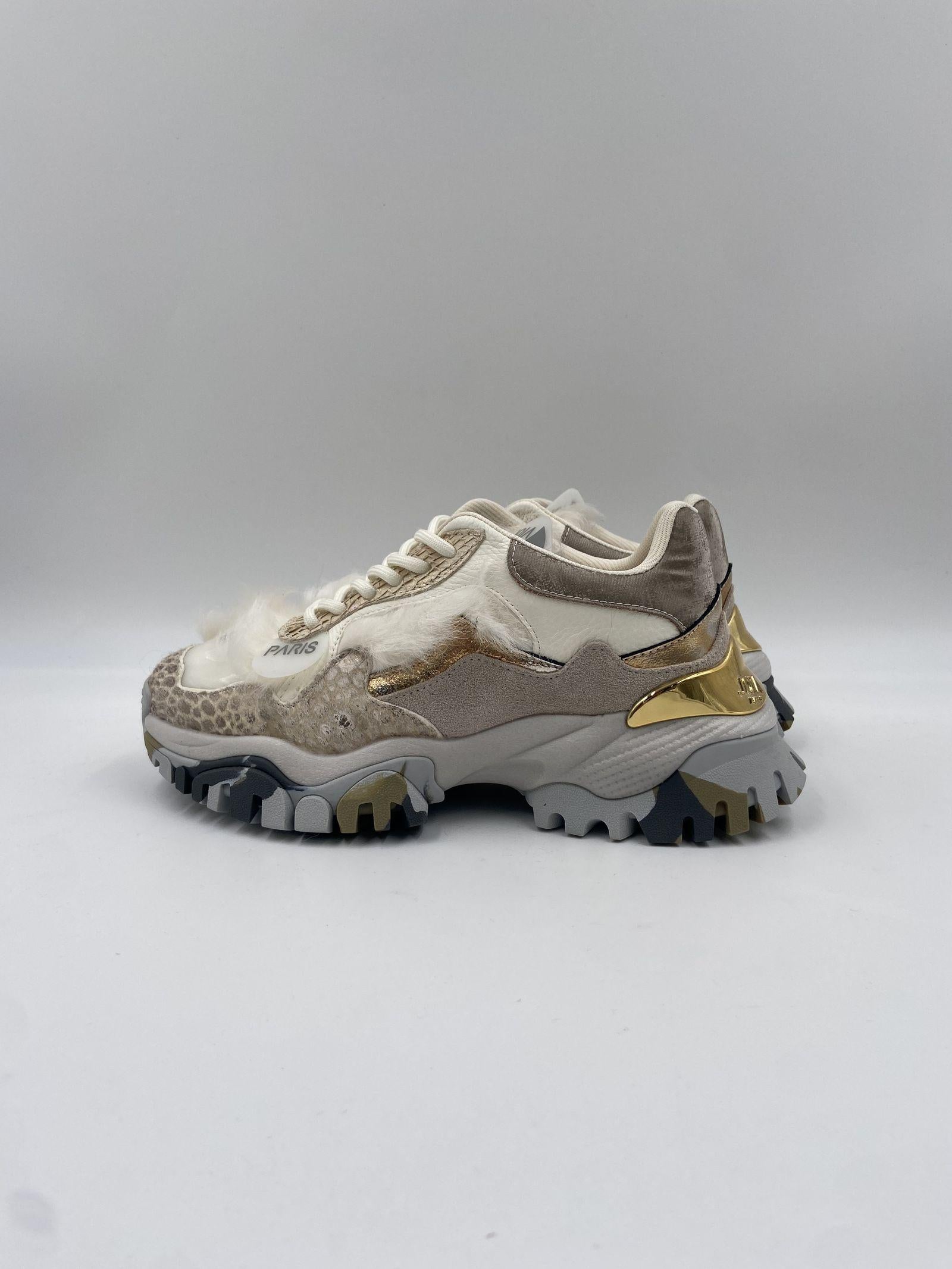 Sneakers Laugh bianco oro 2502067 BIANCOORO JOIAPARIS 