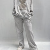 Felpa con orsetto A1287 GRIGIO OFELIA 