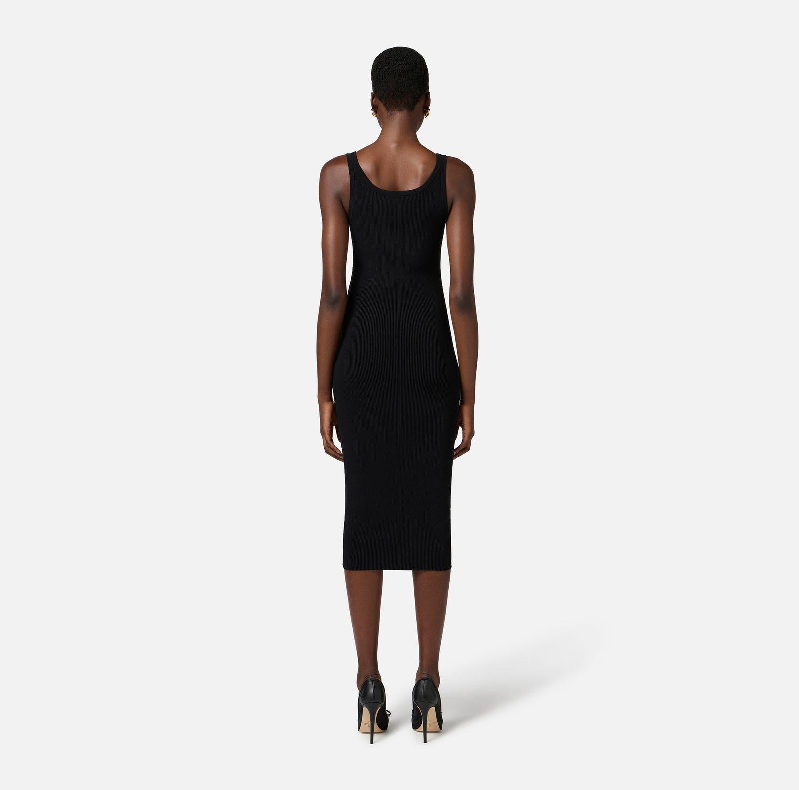 Abito con tulle - Elisabetta Franchi AM62S51E1 110 ELISABETTA FRANCHI 