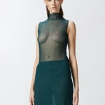 Top senza maniche in tulle con strass - Pinko 103913-A220 S1A PINKO 