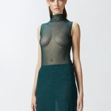 Top senza maniche in tulle con strass - Pinko 103913-A220 S1A PINKO 
