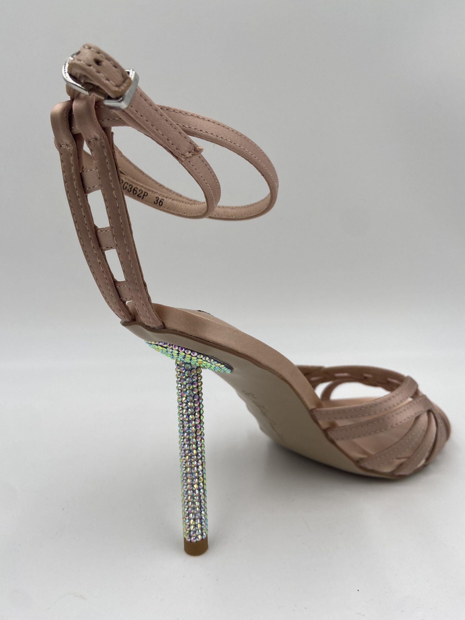 Sandalo tacco strass RG362 COCO LUCIANO BARACHINI 