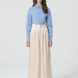 Pantaloni a palazzo in raso FR25SV3002W41101 251 FRACOMINA 