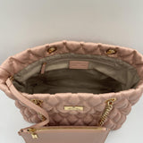 Borsa shopper grande in tessuto embossed