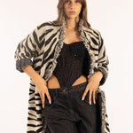 Cardigan giacca in lana 3M1033N1 496 KONTATTO 