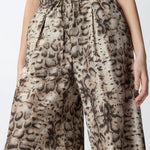 Pantalone ampio con stampa snake - Pinko 106963A3B1 CZ9 PINKO 