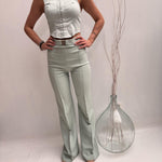 Camicia crop con gancetti - Elisabetta Franchi CA01841E1 BV9 ELISABETTA FRANCHI 