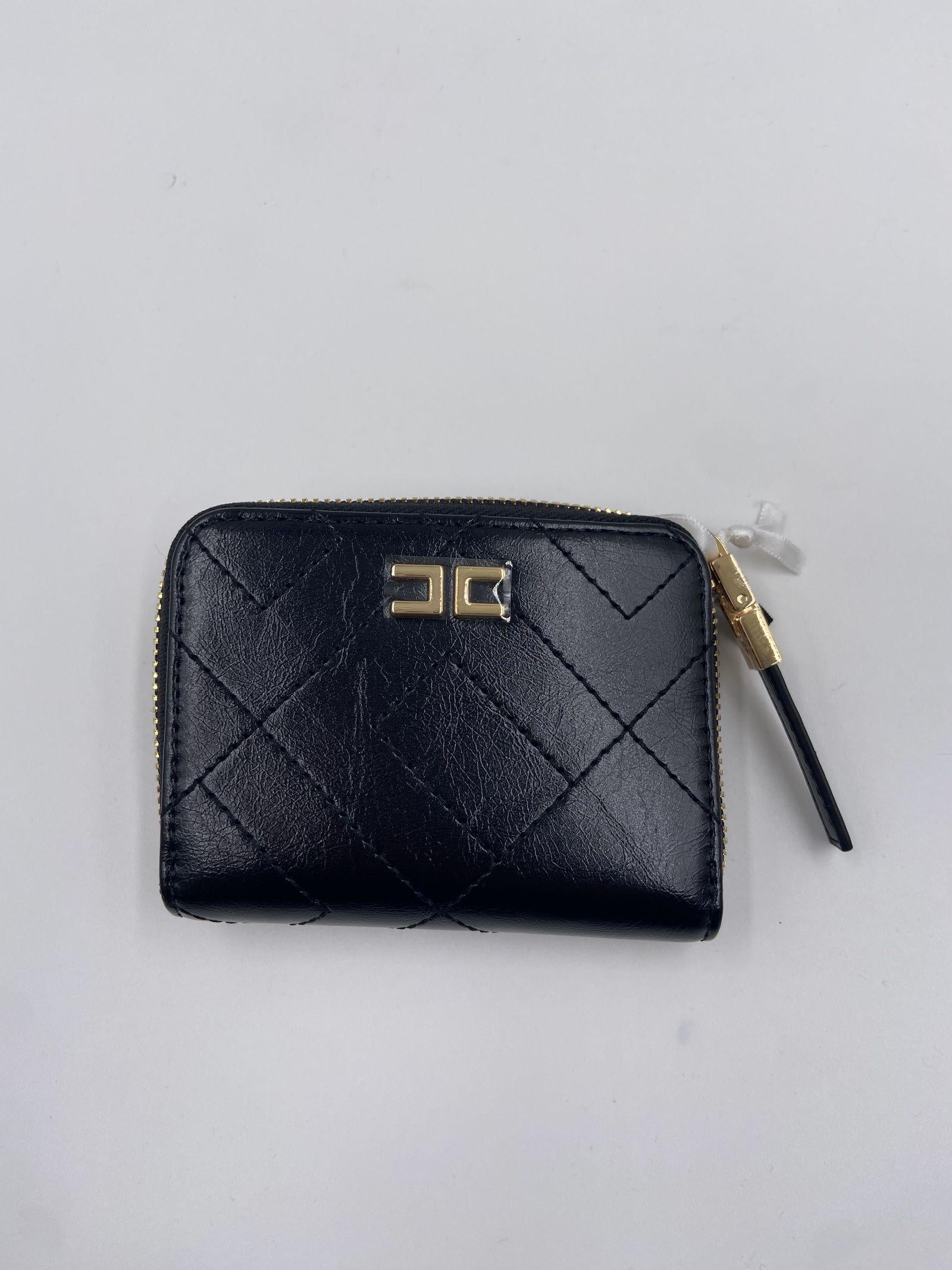 Portafoglio con zip e logo - Elisabetta Franchi PF87A52E2 110 ELISABETTA FRANCHI 