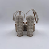 Sabot in raffia intrecciata