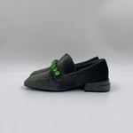 Mocassino in velluto PJ602D VERDE JEANNOT 