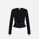Giacca con dettagli zip GI17356E2 110 ELISABETTA FRANCHI 